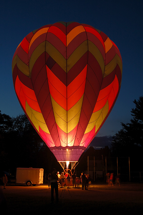Hot Air Balloon at Night