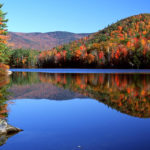 Lake in the Fall with Foliage Reflecting